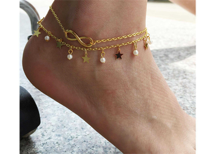 Gold Plated | Pearl Anklets